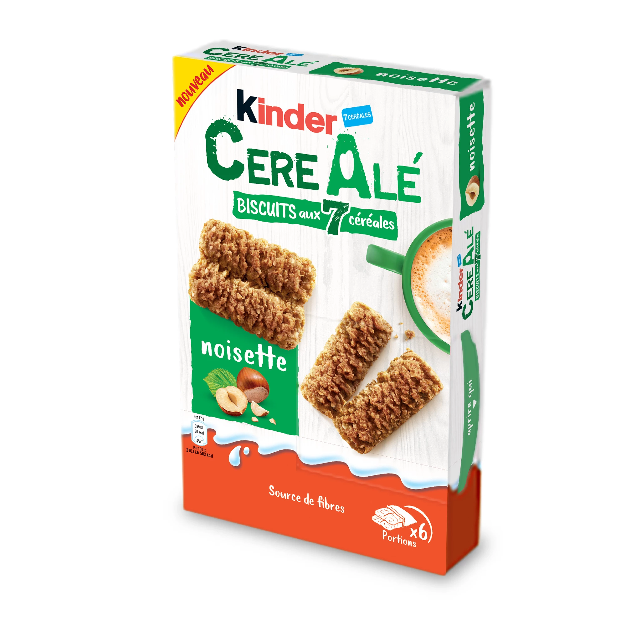 7 Galletas de Cereales y Avellanas 204g