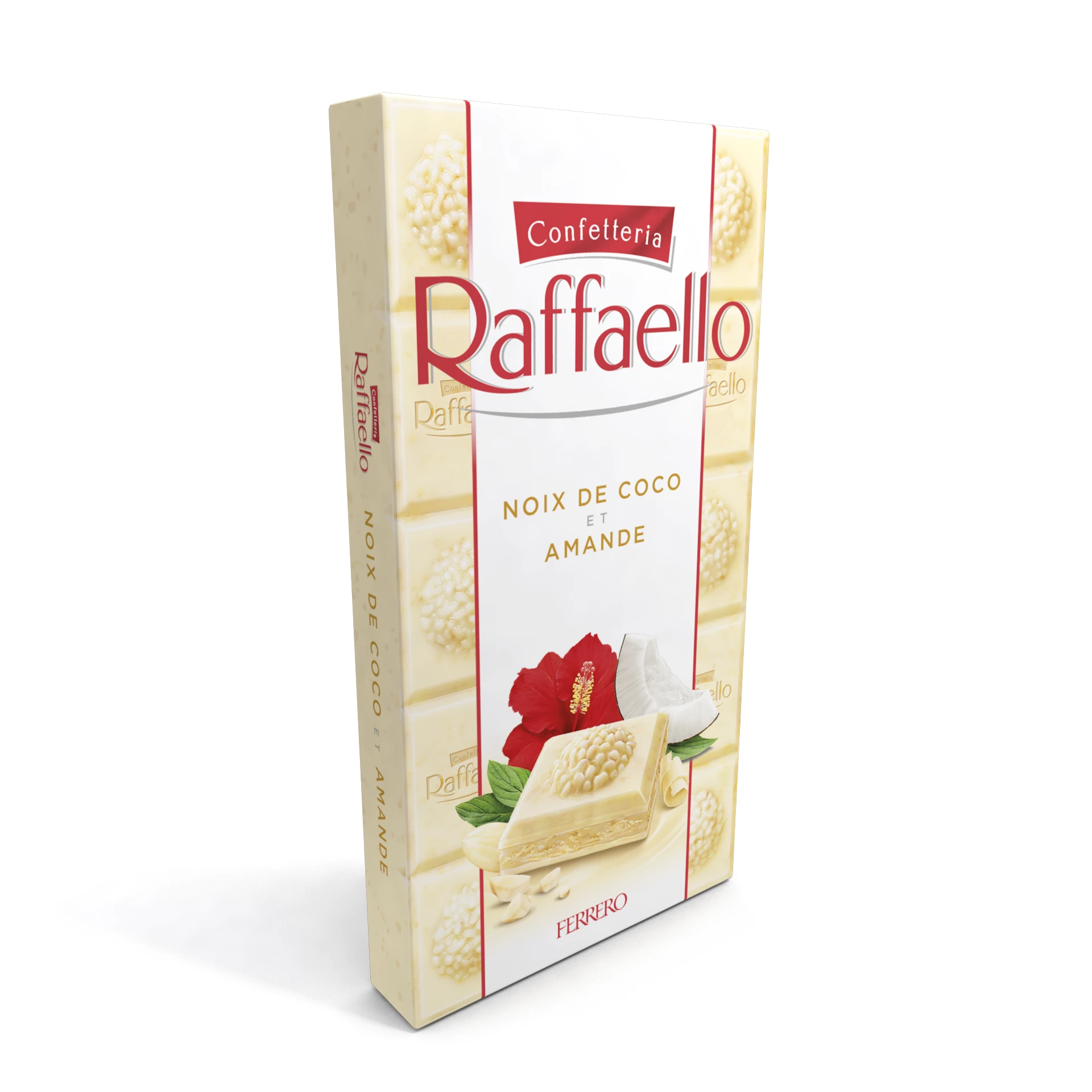 Tabellete Chocolat Blanc Noi de Coco Raffaello 90g - FERRERO