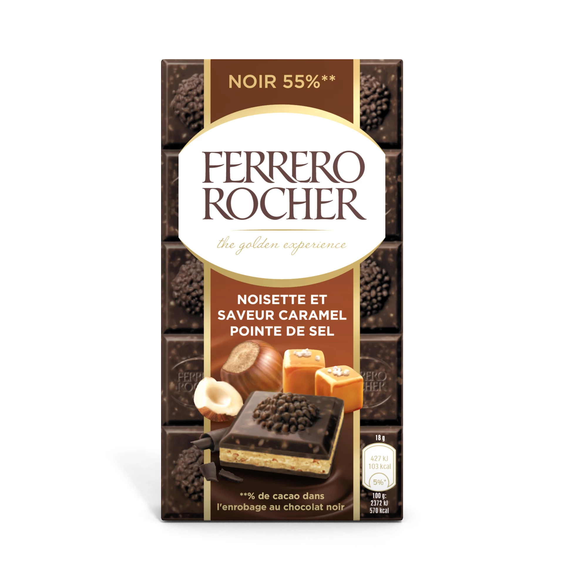 Rocher Caramel Tablet 90gx18 - FERRERO