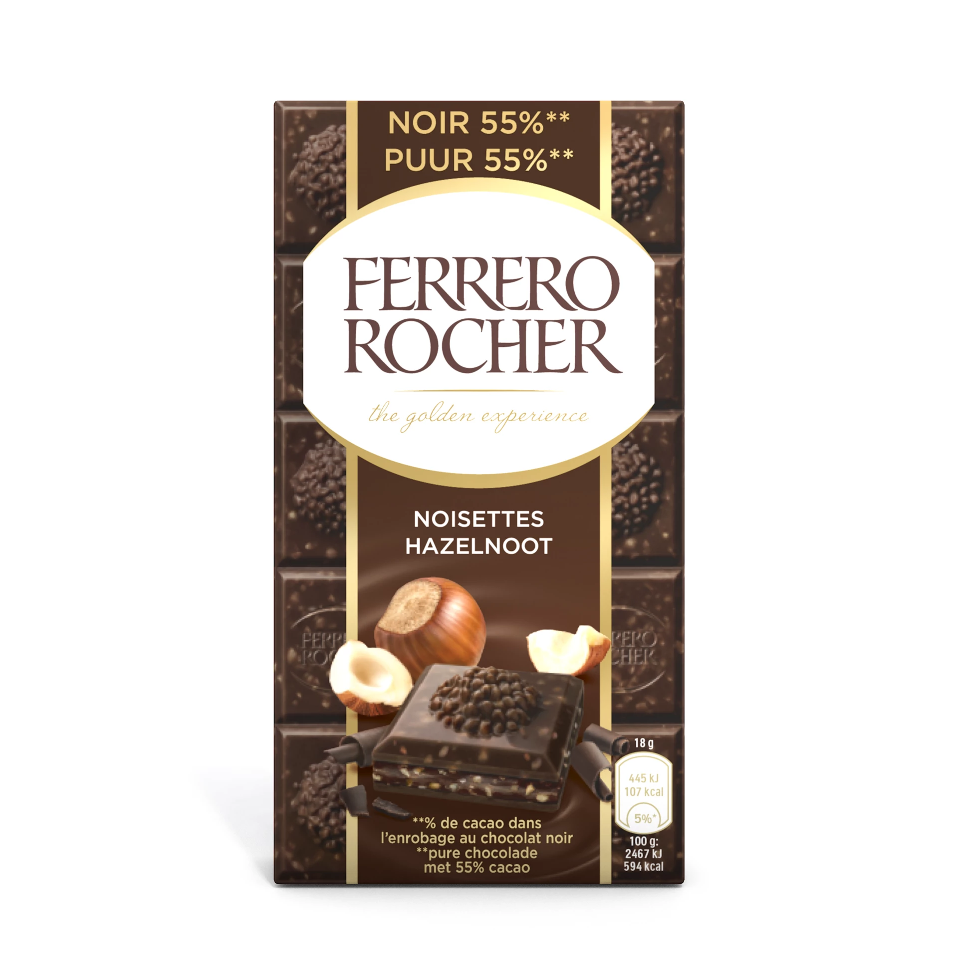Ferrero Rocher Schwarze Haselnuss, 90g - FERRERO