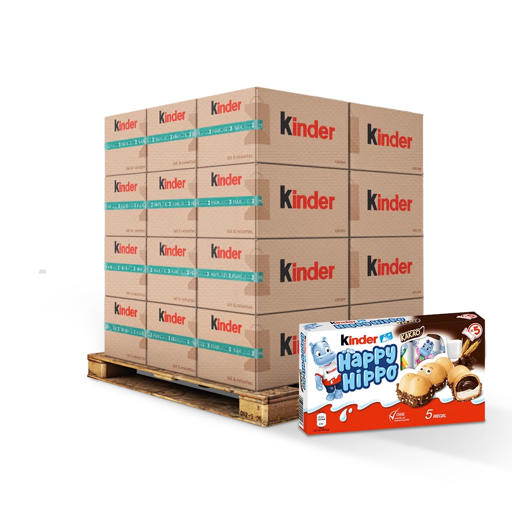 Kinder Happy Hippo Cocoa Filled Biscuits - KINDER