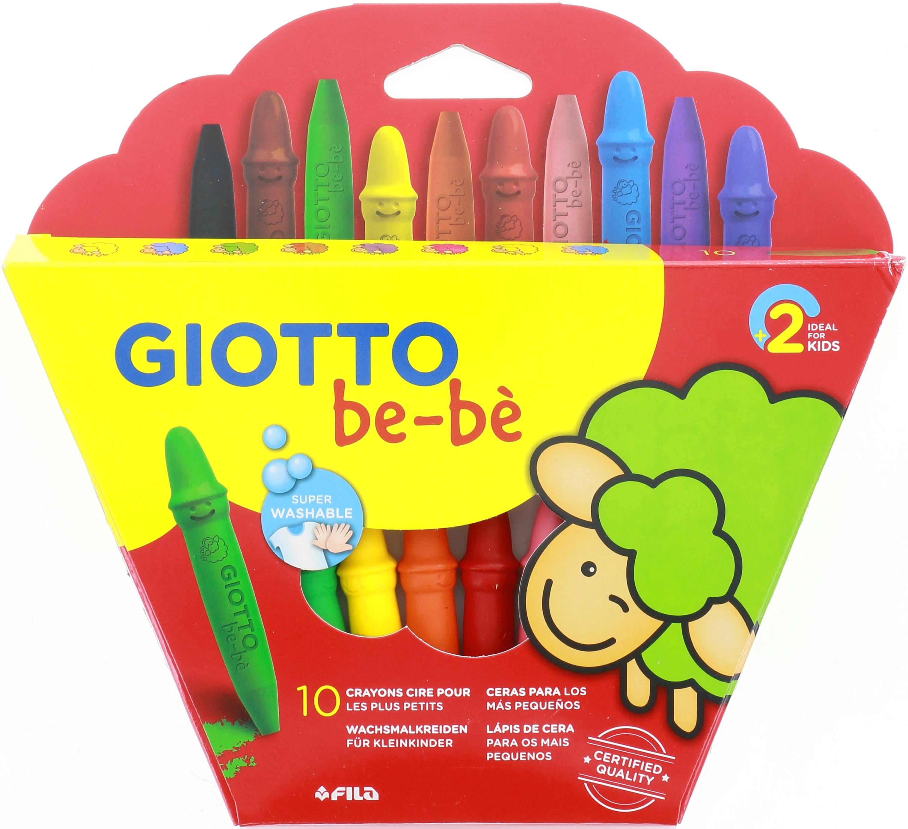 10 Crayons Cire 1 Taille-cra