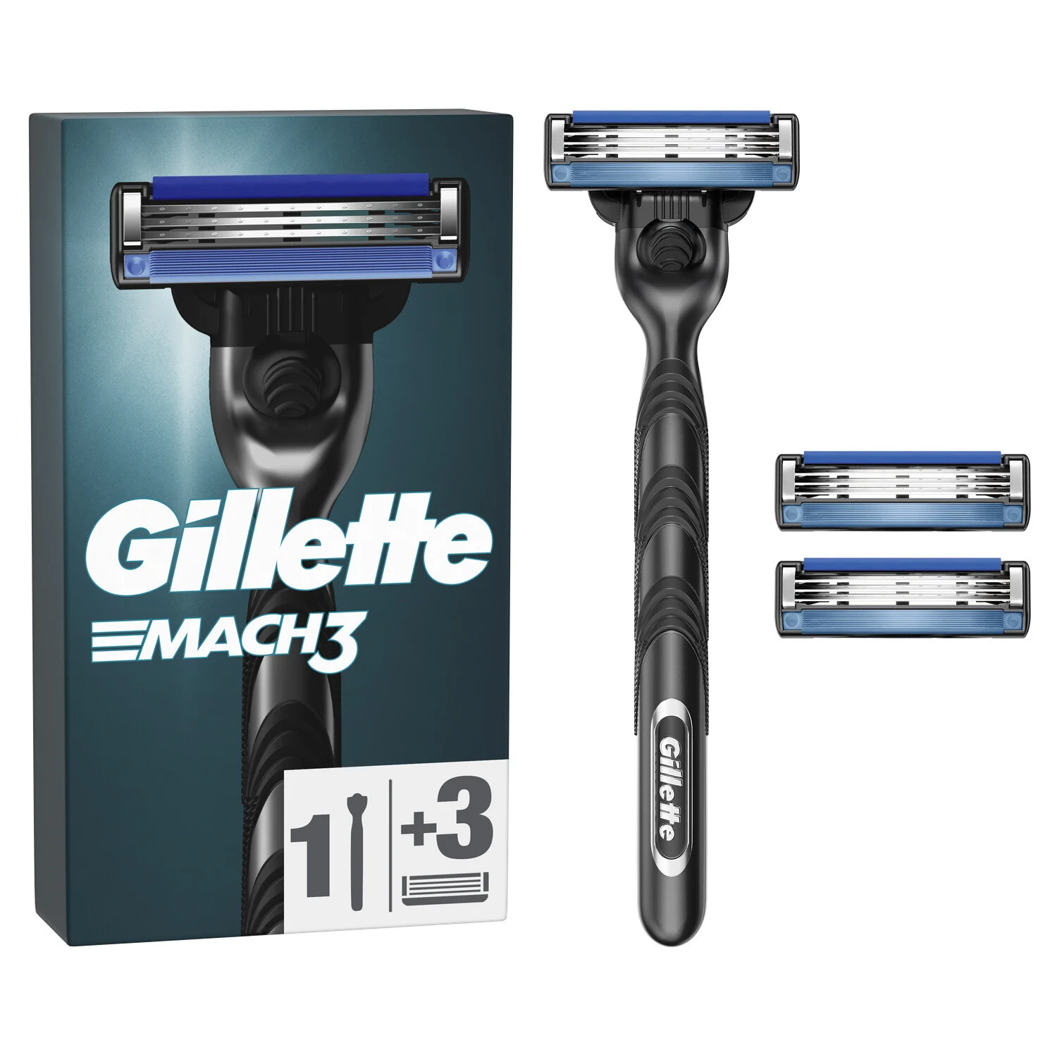 Maquinilla de afeitar Mach3 de 3 hojas para hombre - Gillette