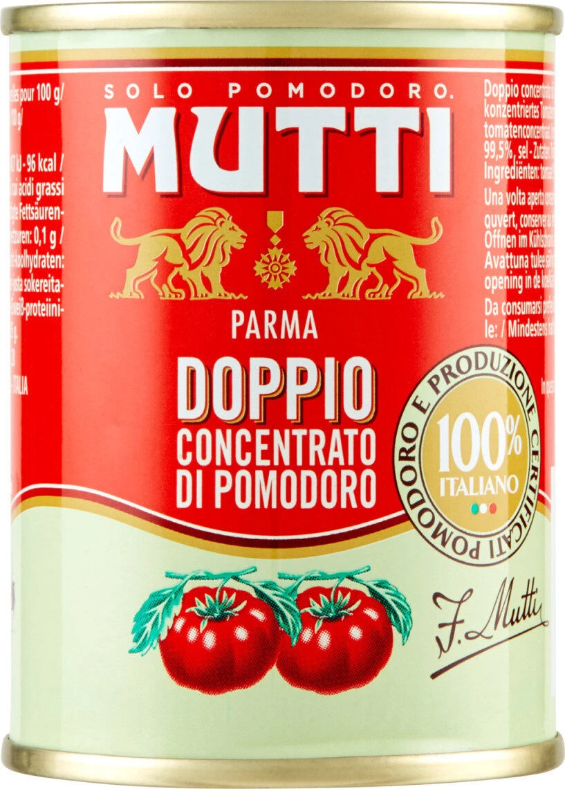Concentré De Tomate Double 140g - Mutti