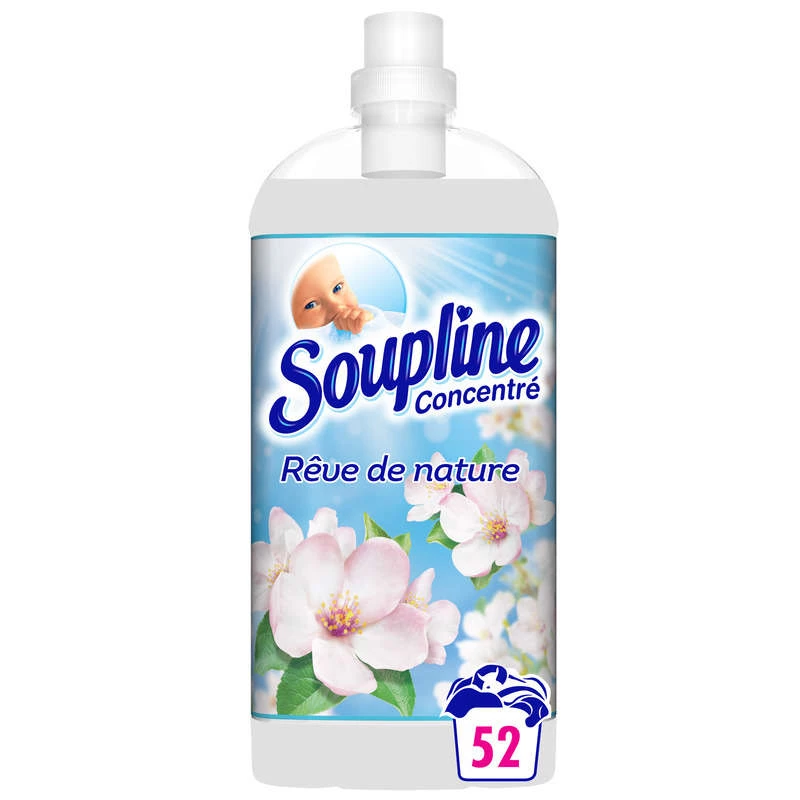 Assouplissant concentré parfum Rêve de nature, 52 lavages - SOUPLINE