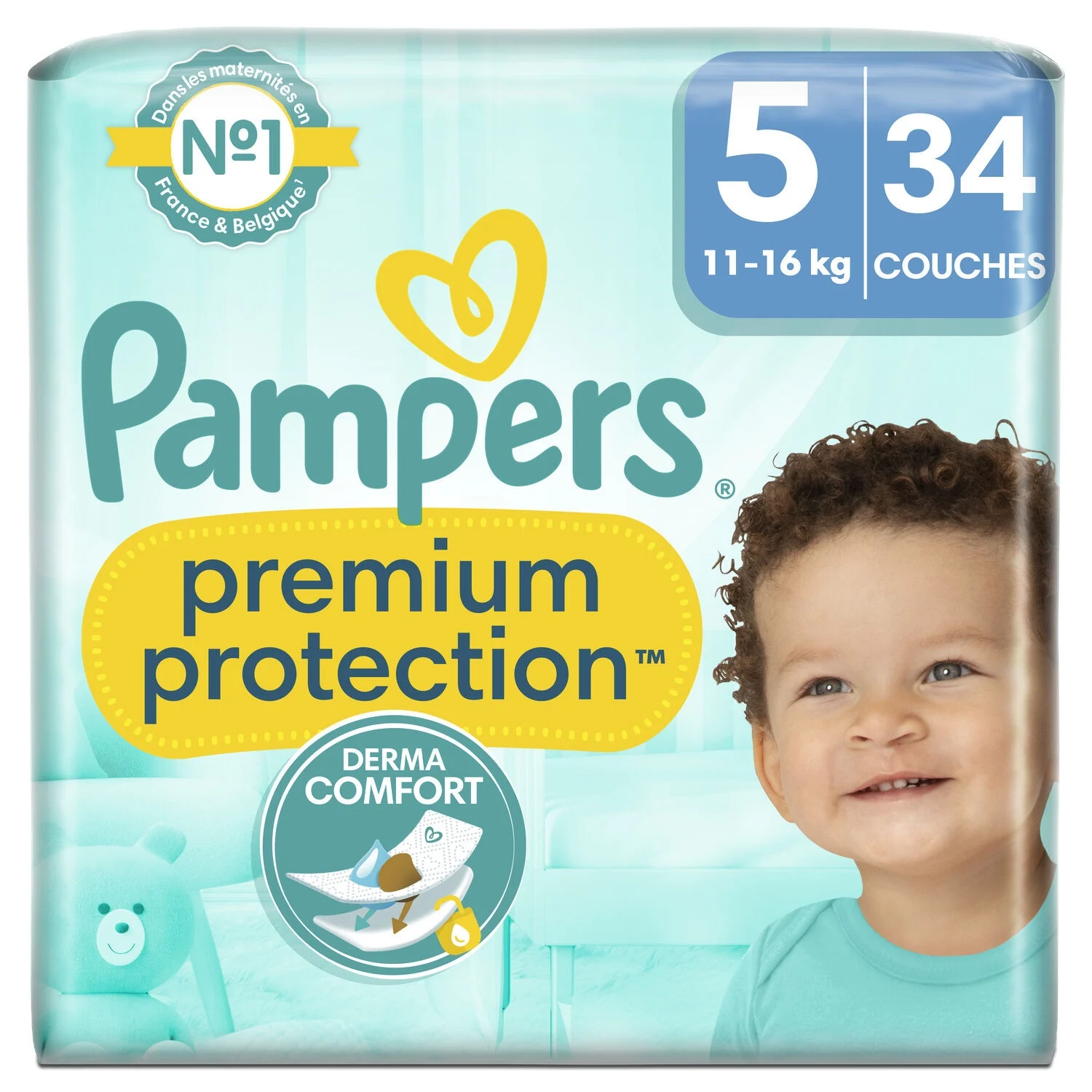 Couches Bébé Premium Protection Taille 5 - PAMPERS