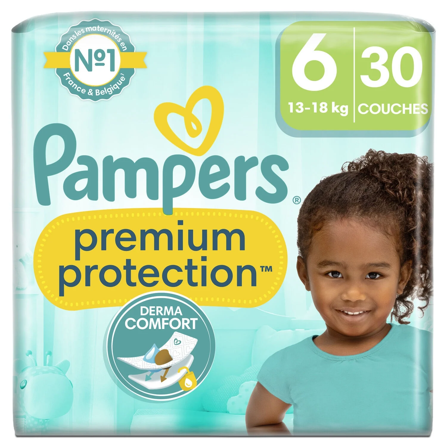 Couches Bébé Premium Protection Taille 6 - PAMPERS