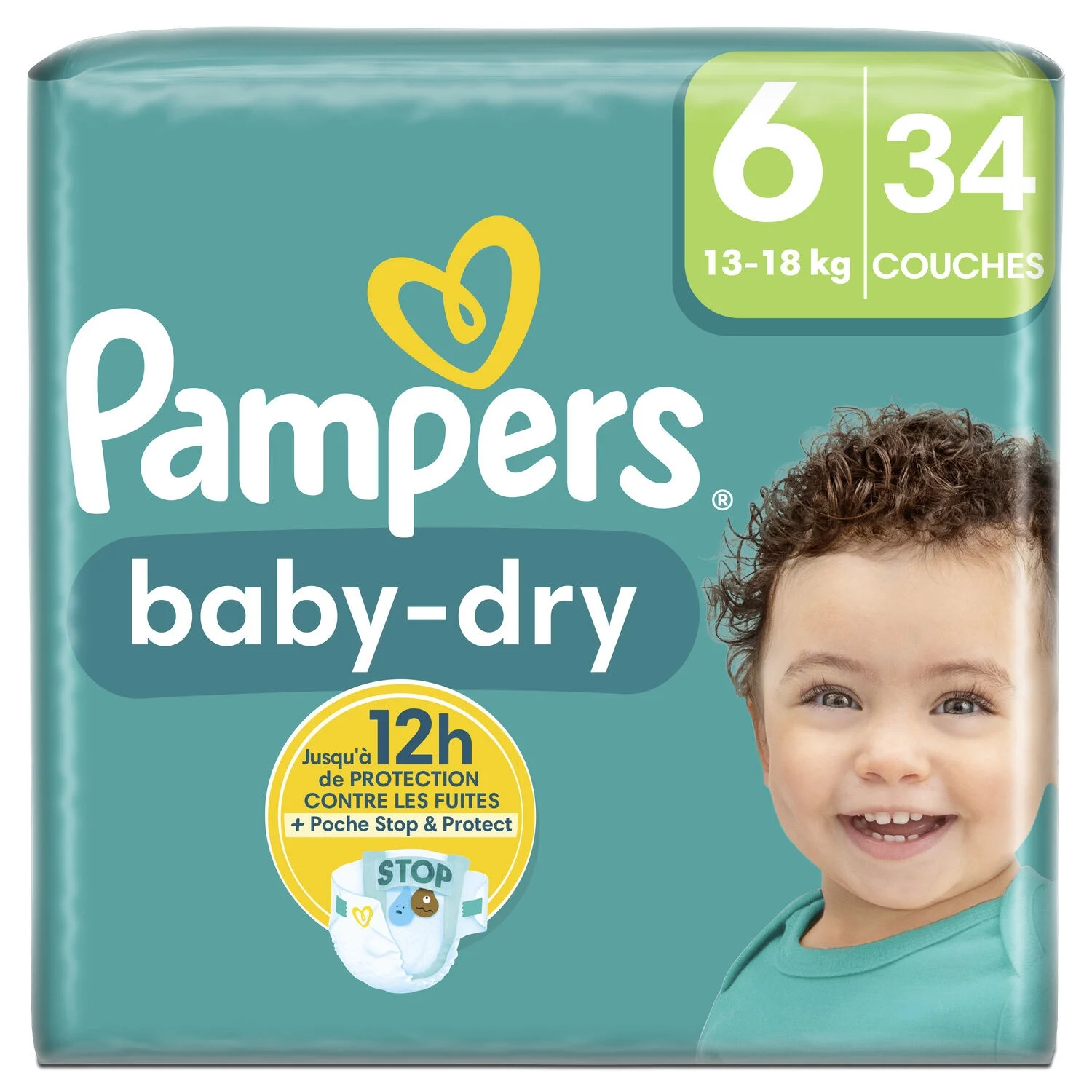 X34 Geant T6 Baby Dry Pampers