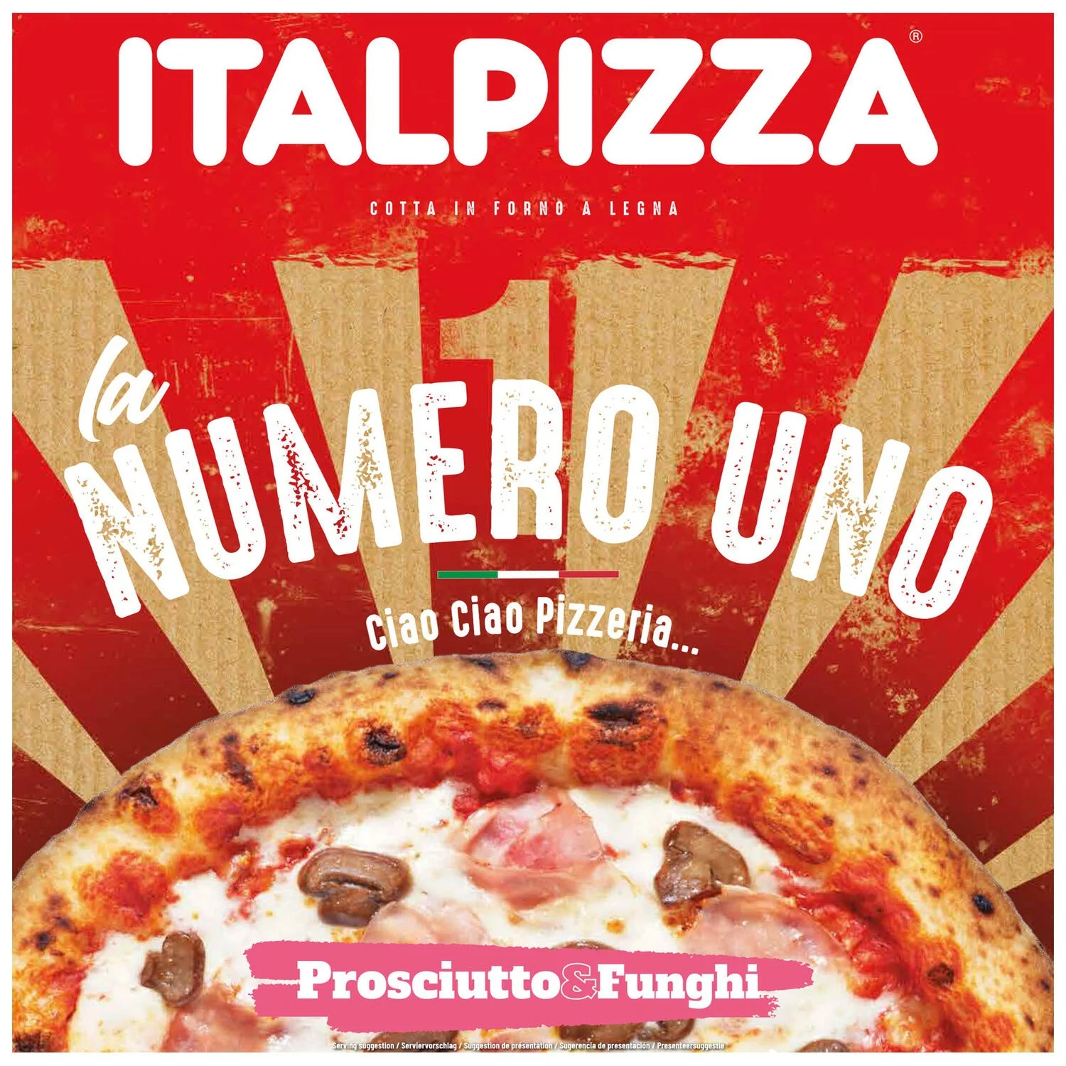 440g Pizza Num Uno Prosciutto
