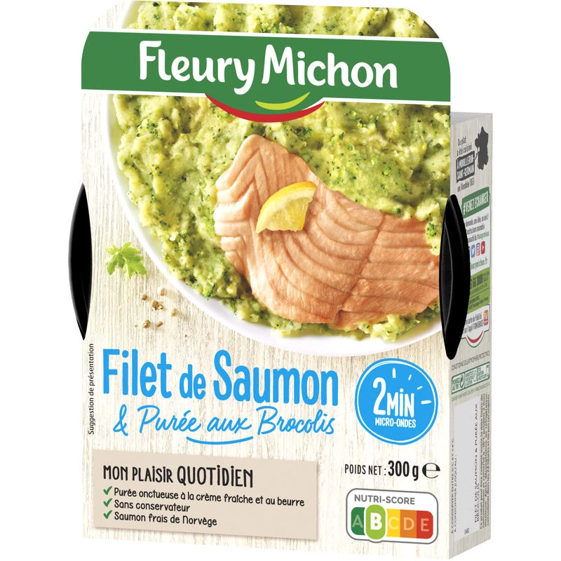 Flt Saumon Pur.brocoli.300g