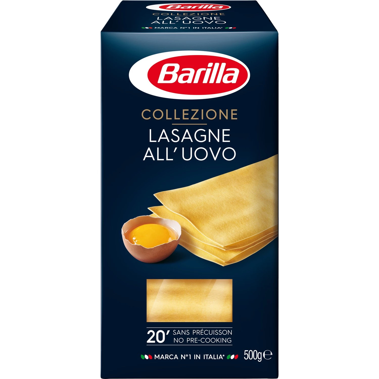 Яичная паста для лазаньи, 500г - BARILLA