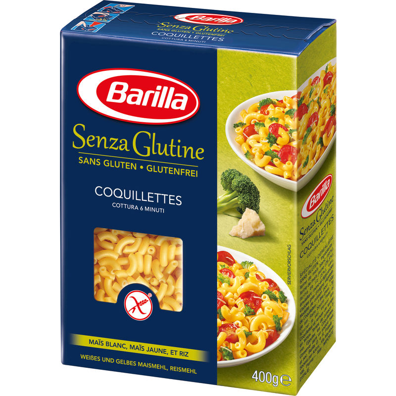 Pâtes Barilla Coquillettes Sans Gluten - Lot De 4 X 400g Maïs Riz