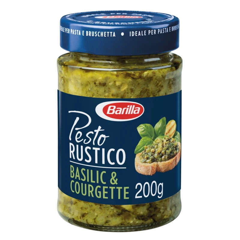 Rustic Pesto Sauce Basilic Courgette, 200g - BARILLA