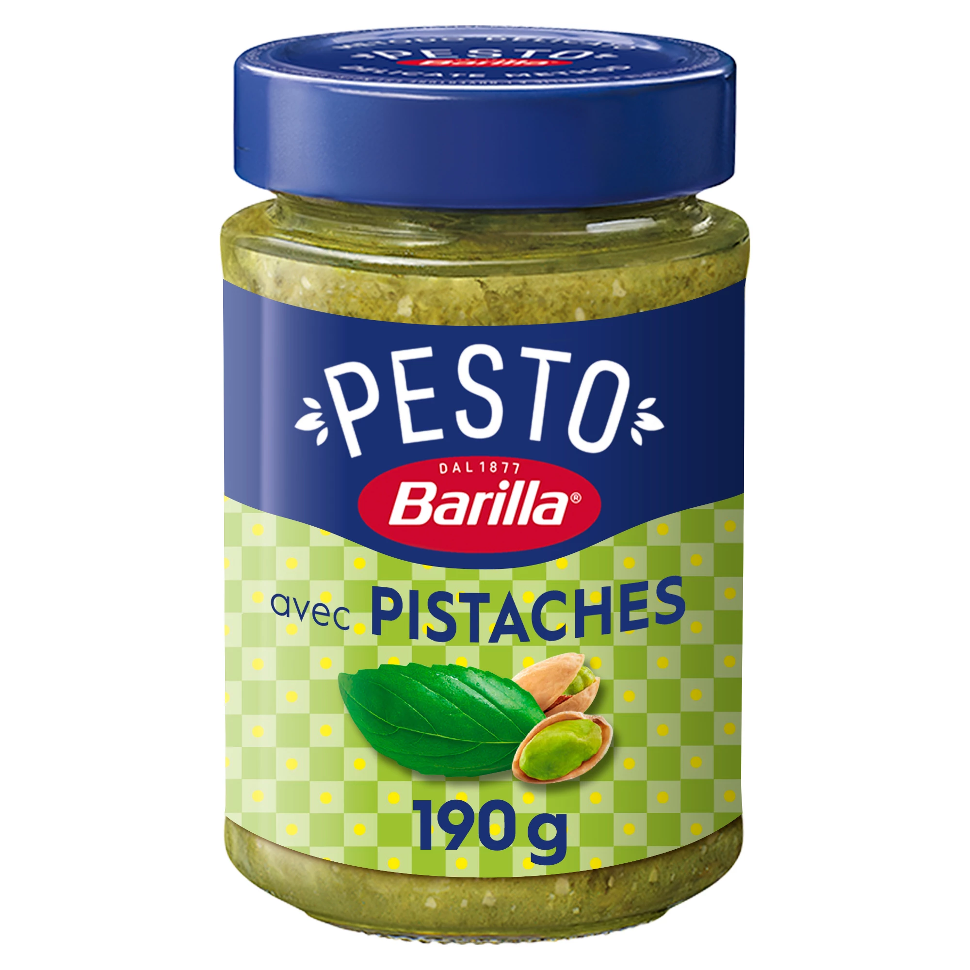 Molho Pesto de Pistache e Manjericão, 190g -  BARILLA