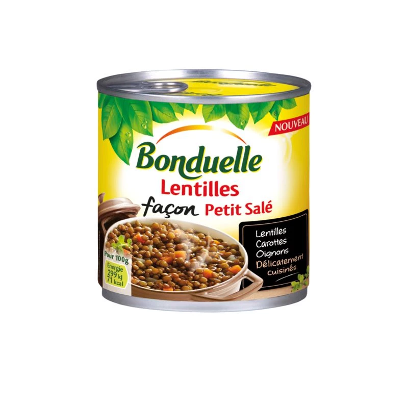 Lentilles Façon Petit Salé; 400g  - BONDUELLE