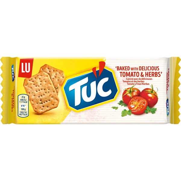 Biscuits tomate et herbes 105g - TUC