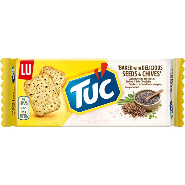 Biscuits graines et ciboulette 105g - TUC