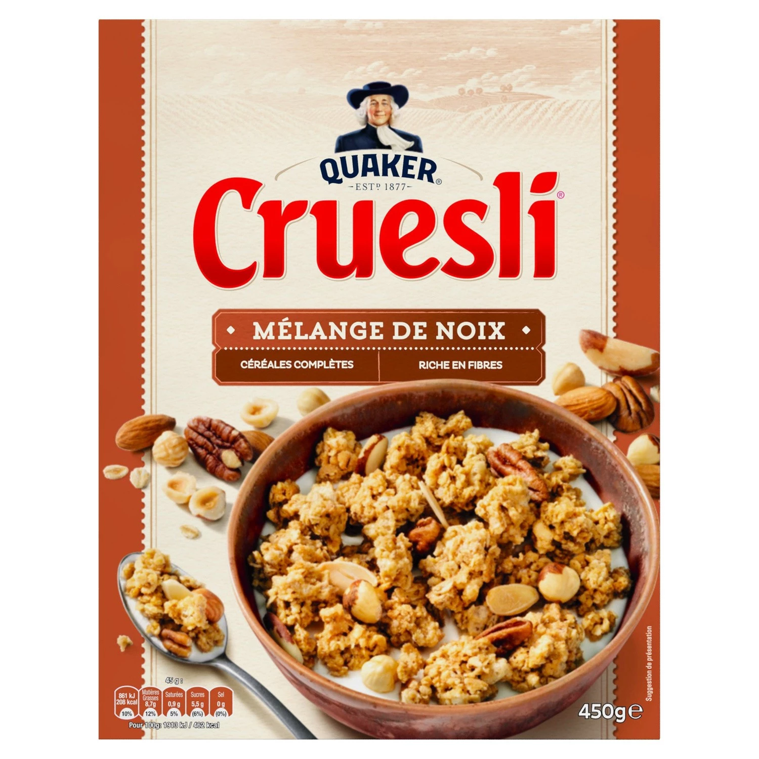 Cruesli Mixed nuts 450 g - QUAKER