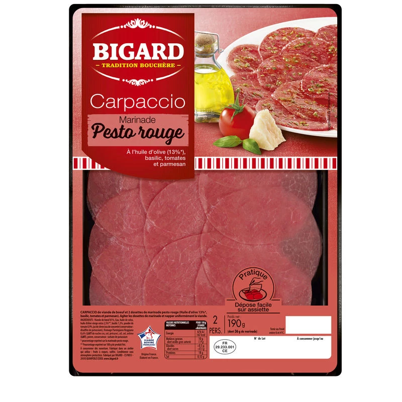 Carpaccio Pesto Rouge 190 G