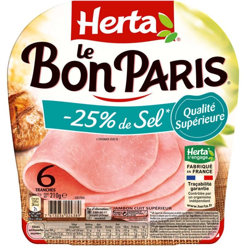 Bon Paris 6t 210g -25%sel