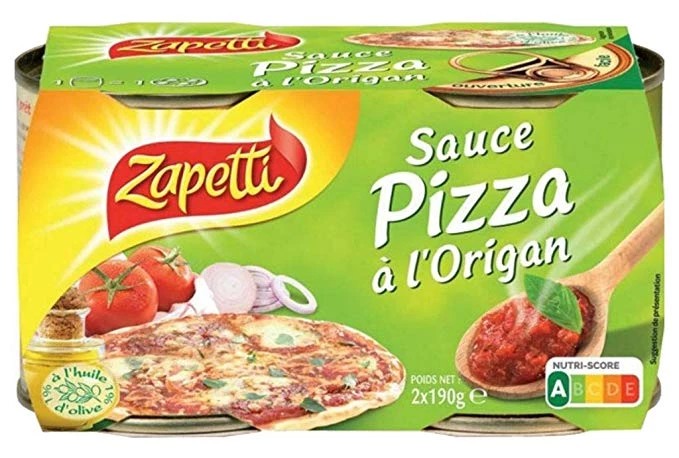 Oregano Pizza Sauce; 2x190g - ZAPETTI