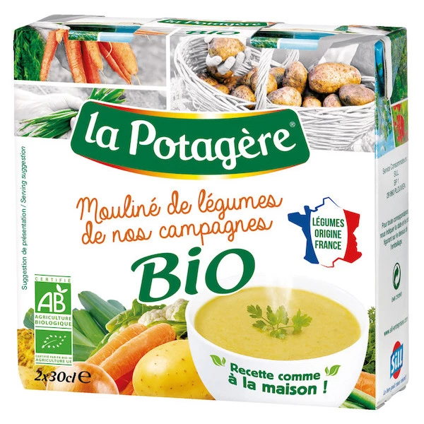 Mouliné of vegetables from our organic countryside 2x30cl - LA POTAGERE