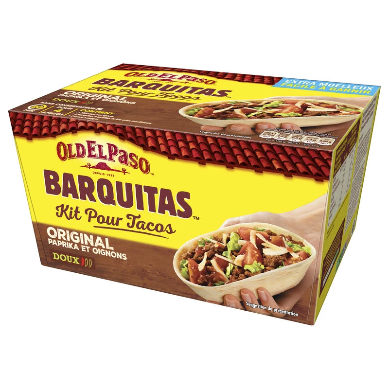 Bộ Barquitas đổ tacos 345g - Old El Paso
