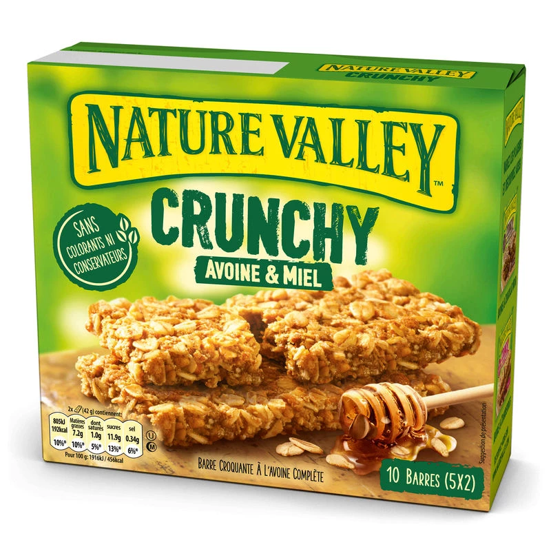 Crunchy Oat and Honey Cereal Bars 210g -  NATURE VALLEY