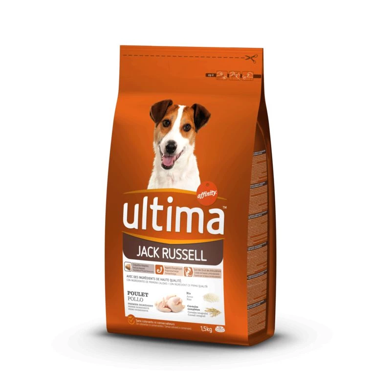 Thức ăn khô cho chó Jack Russell 1,5kg - ULTIMA