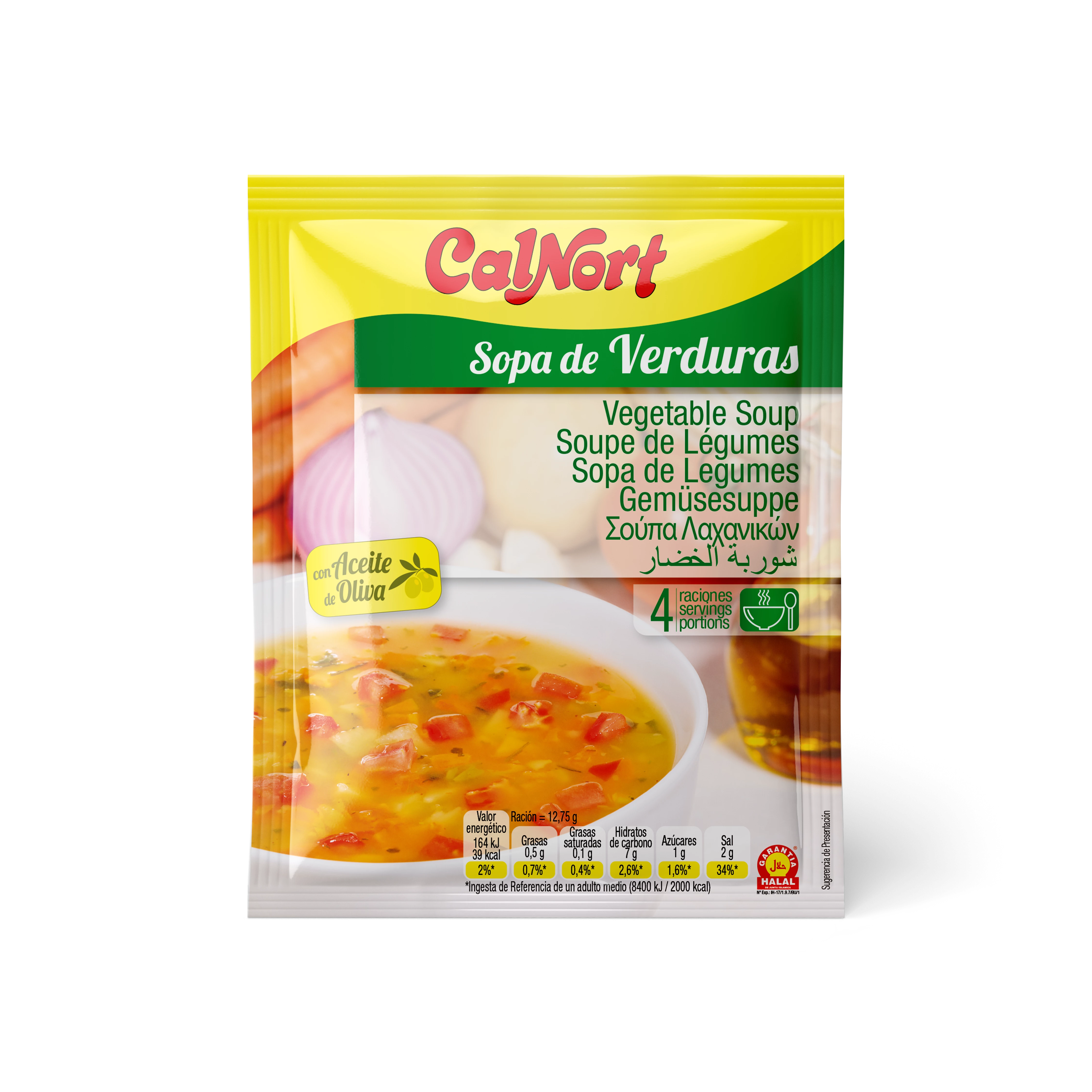 Vegetable Soup Bag 51 G - CALNORT