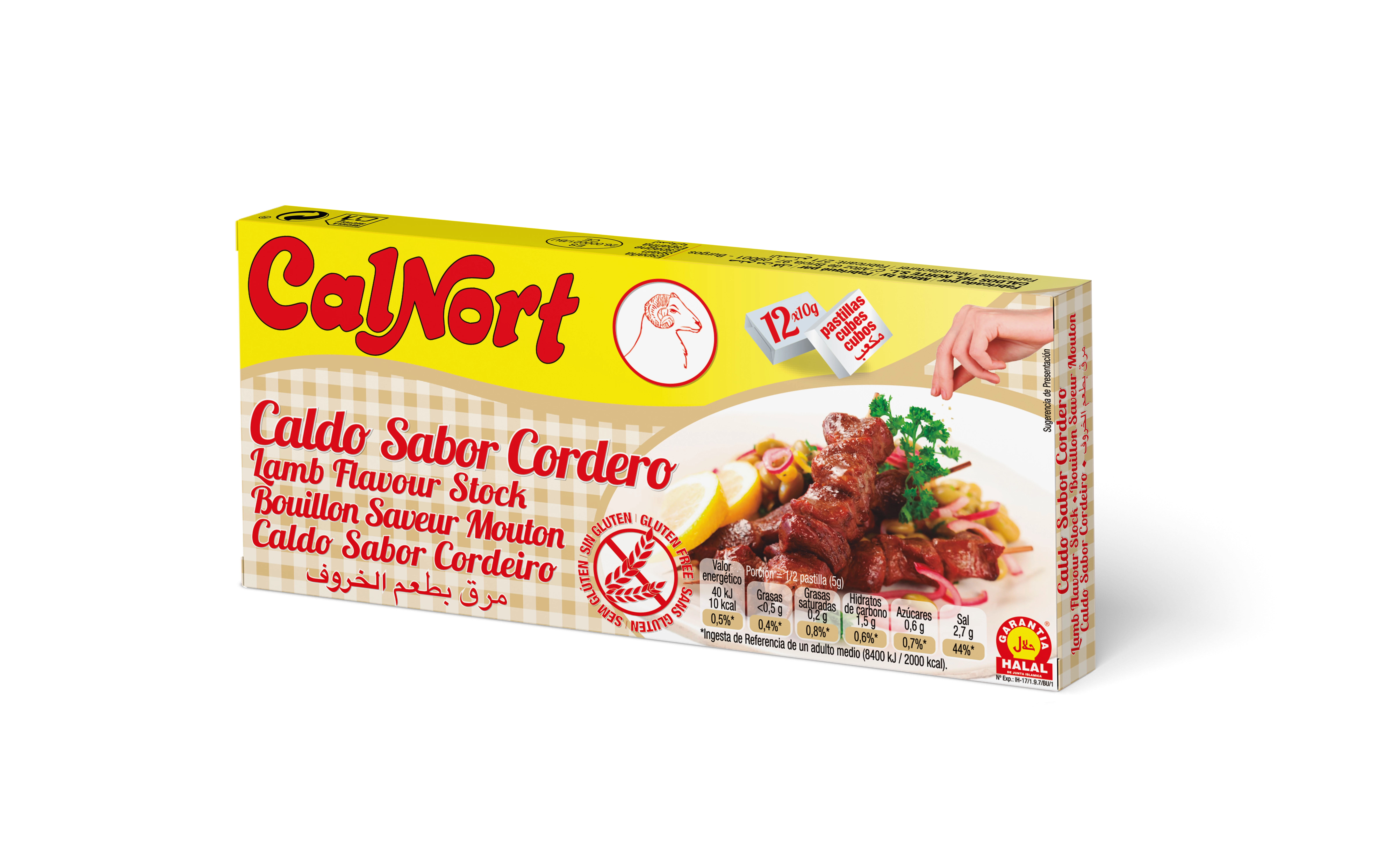 Sheep Flavor Broth Cubed 12 Cubes - CALNORT