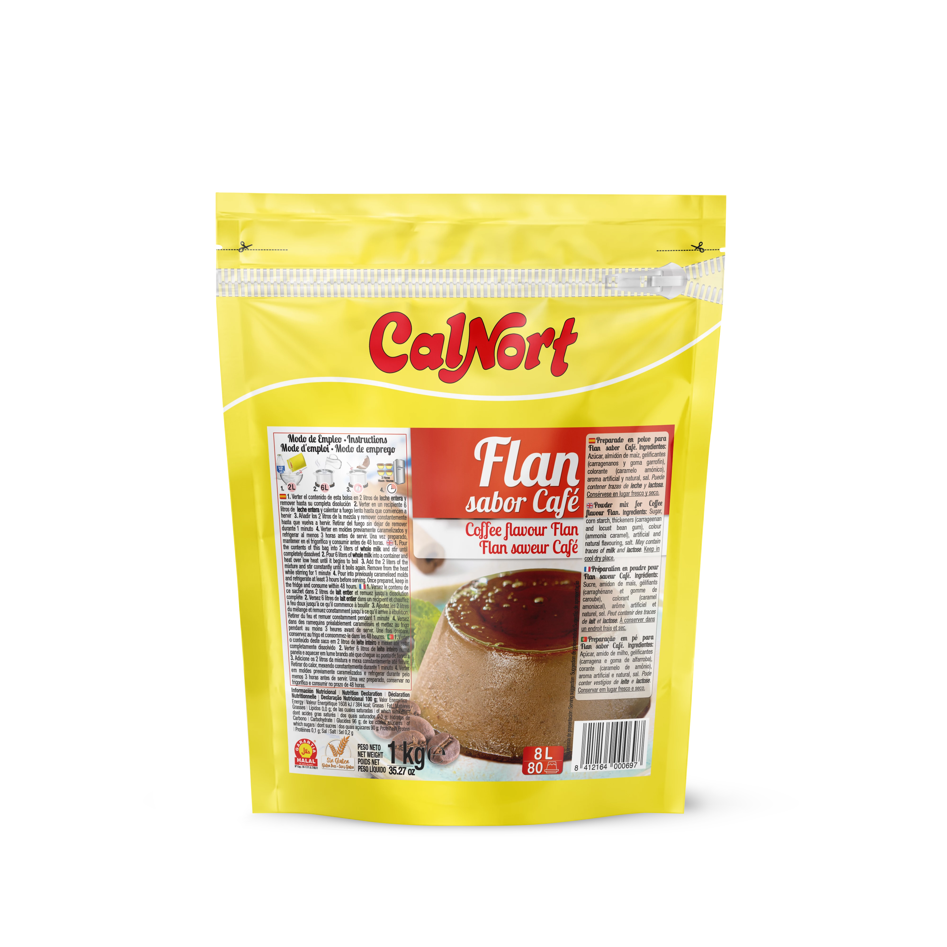 Flan Café Doypack 1 Kg - CALNORT