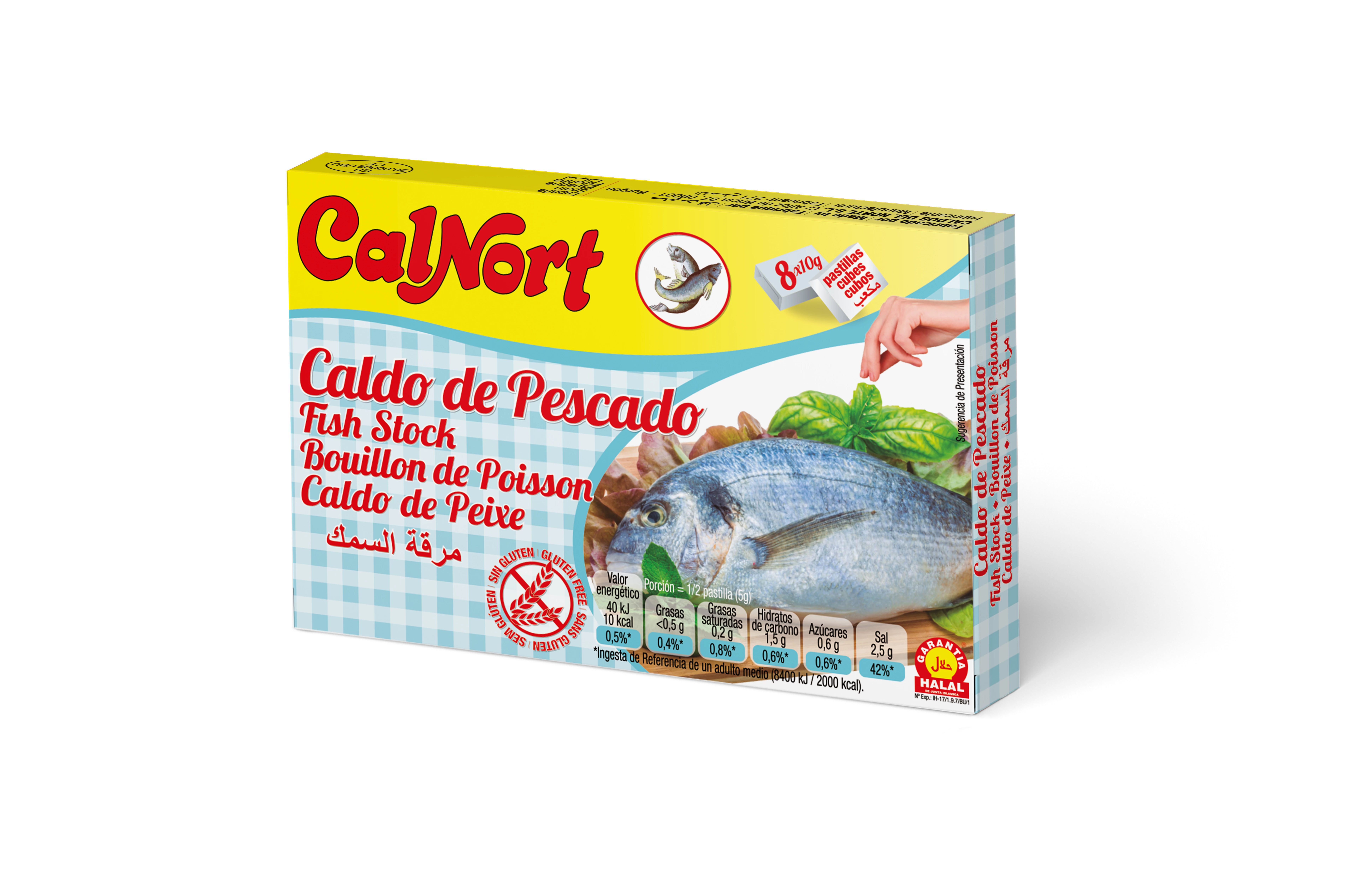 Fischbrühewürfel 8 Würfel - CALNORT
