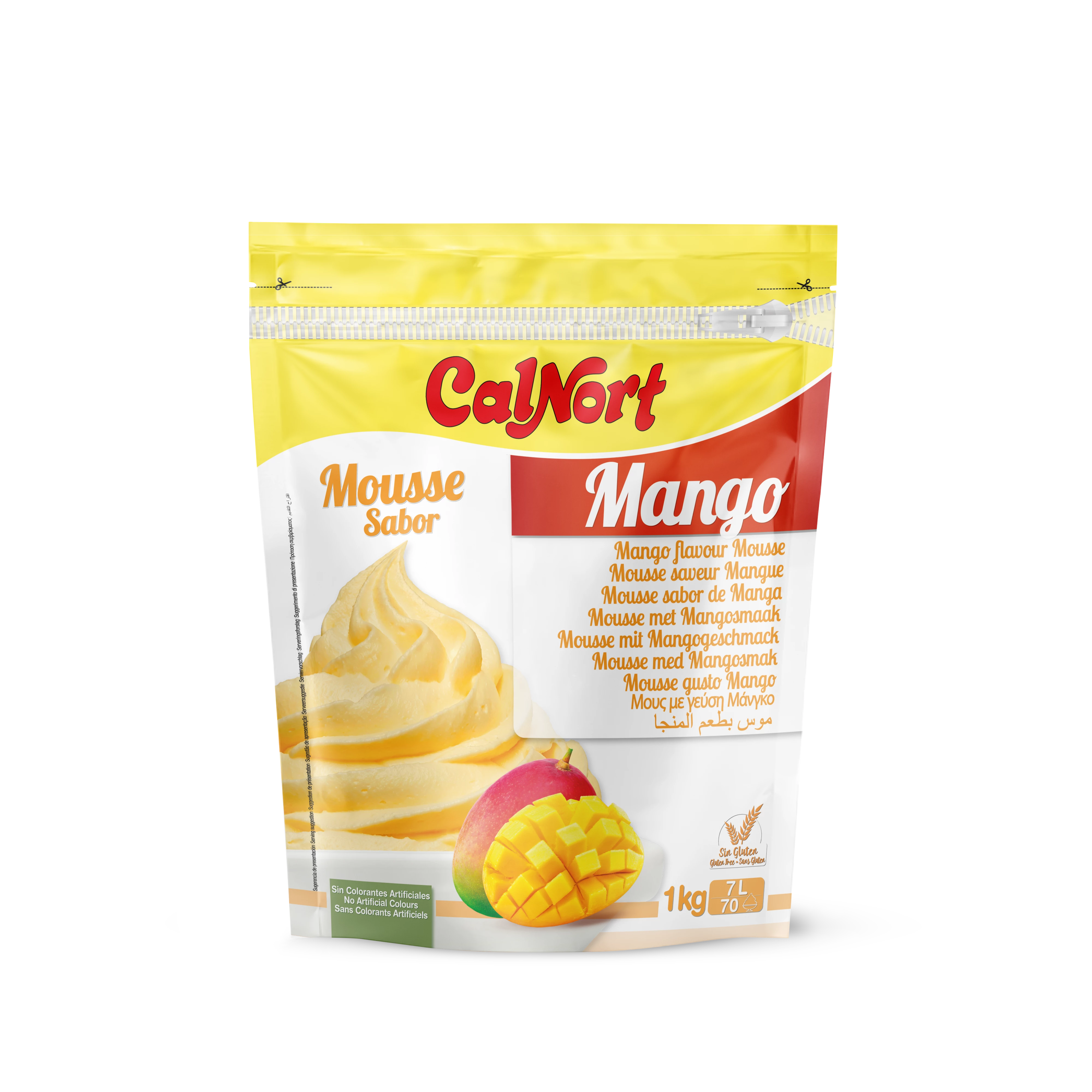 Mango Flavor Mousse 1 Kg - CALNORT