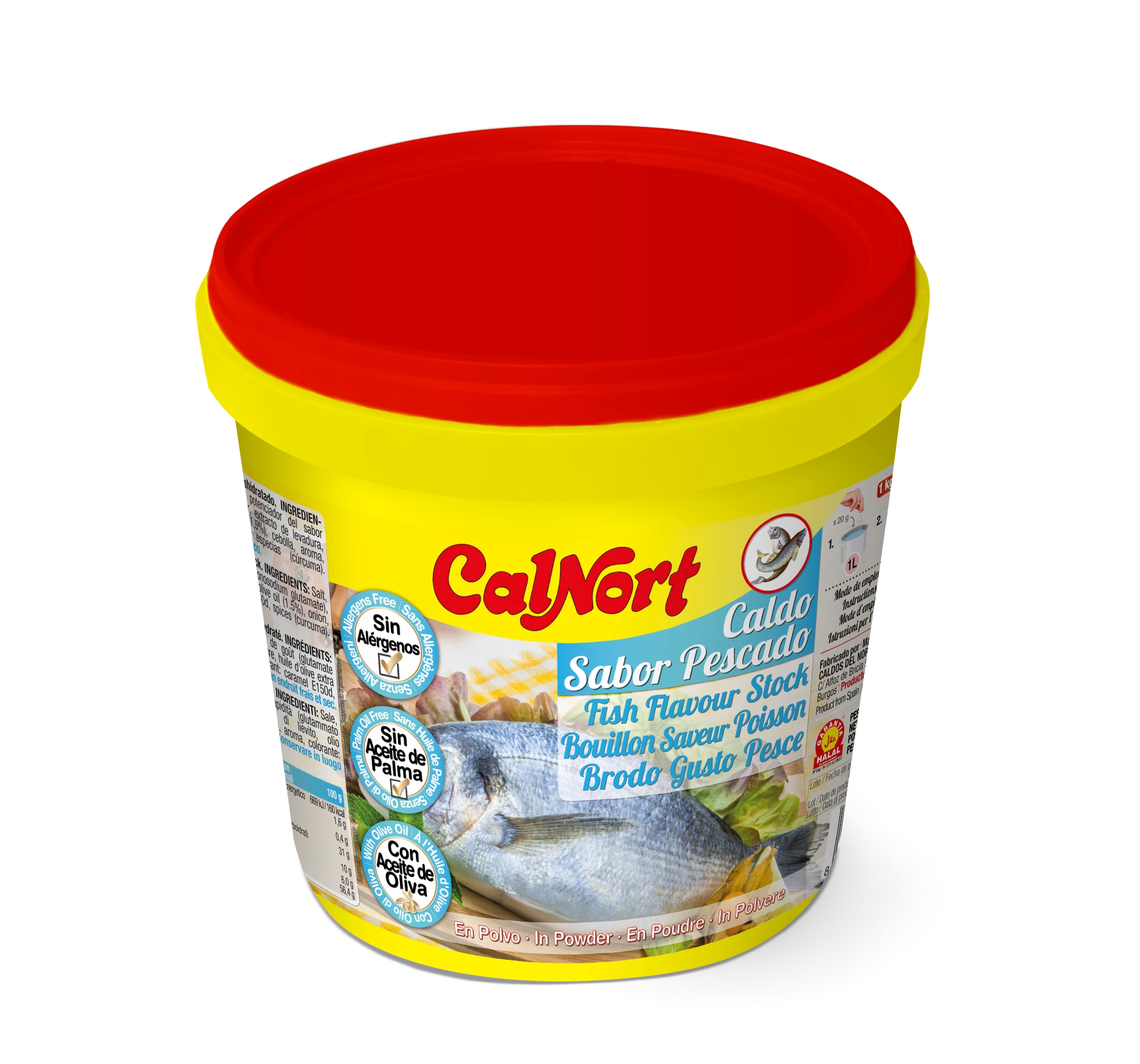 Allergen-Free Fish Broth 1 Kg - CALNORT