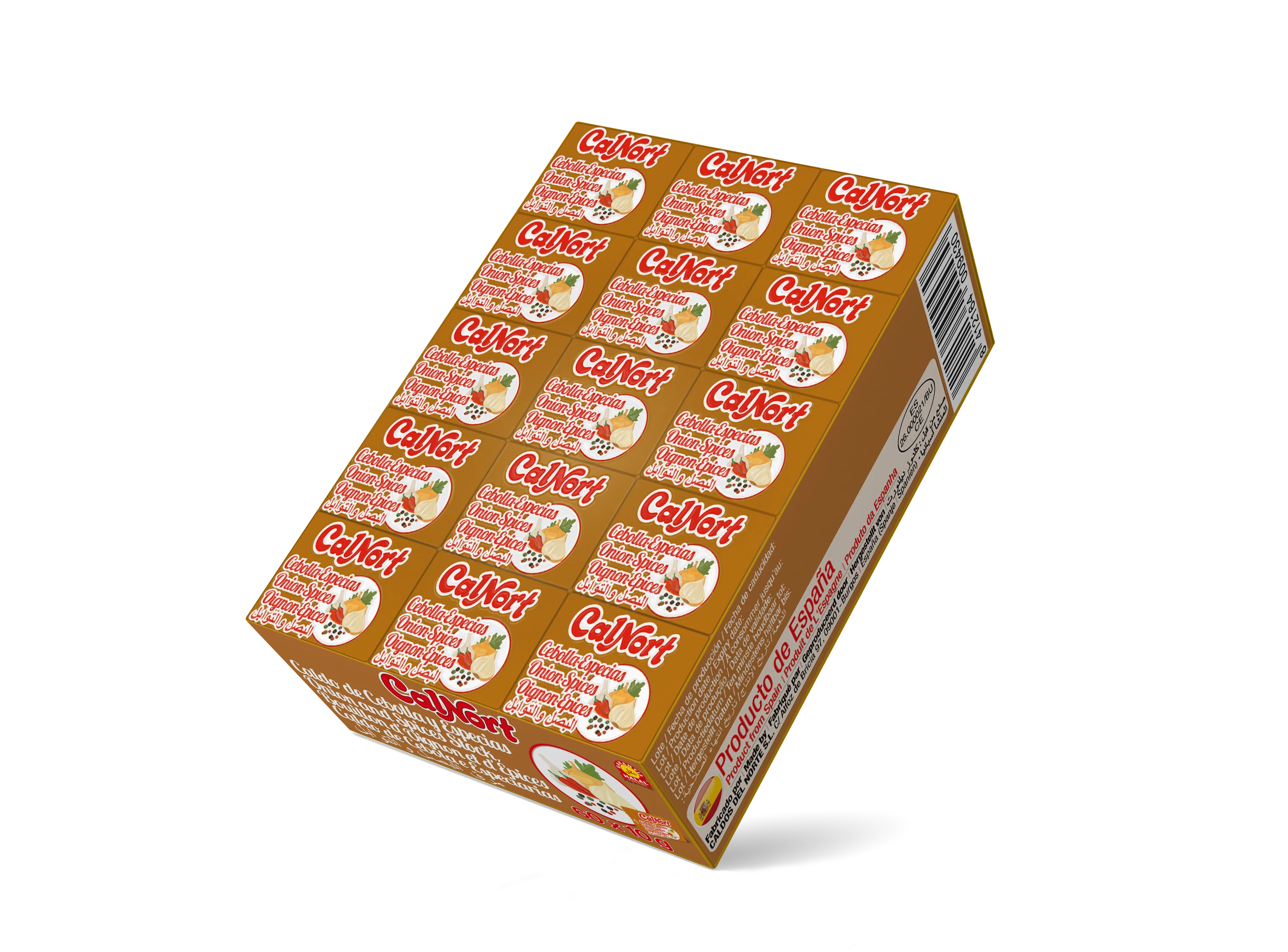 Bouillon Oignons Et épices En Cube 60 Cubes - CALNORT