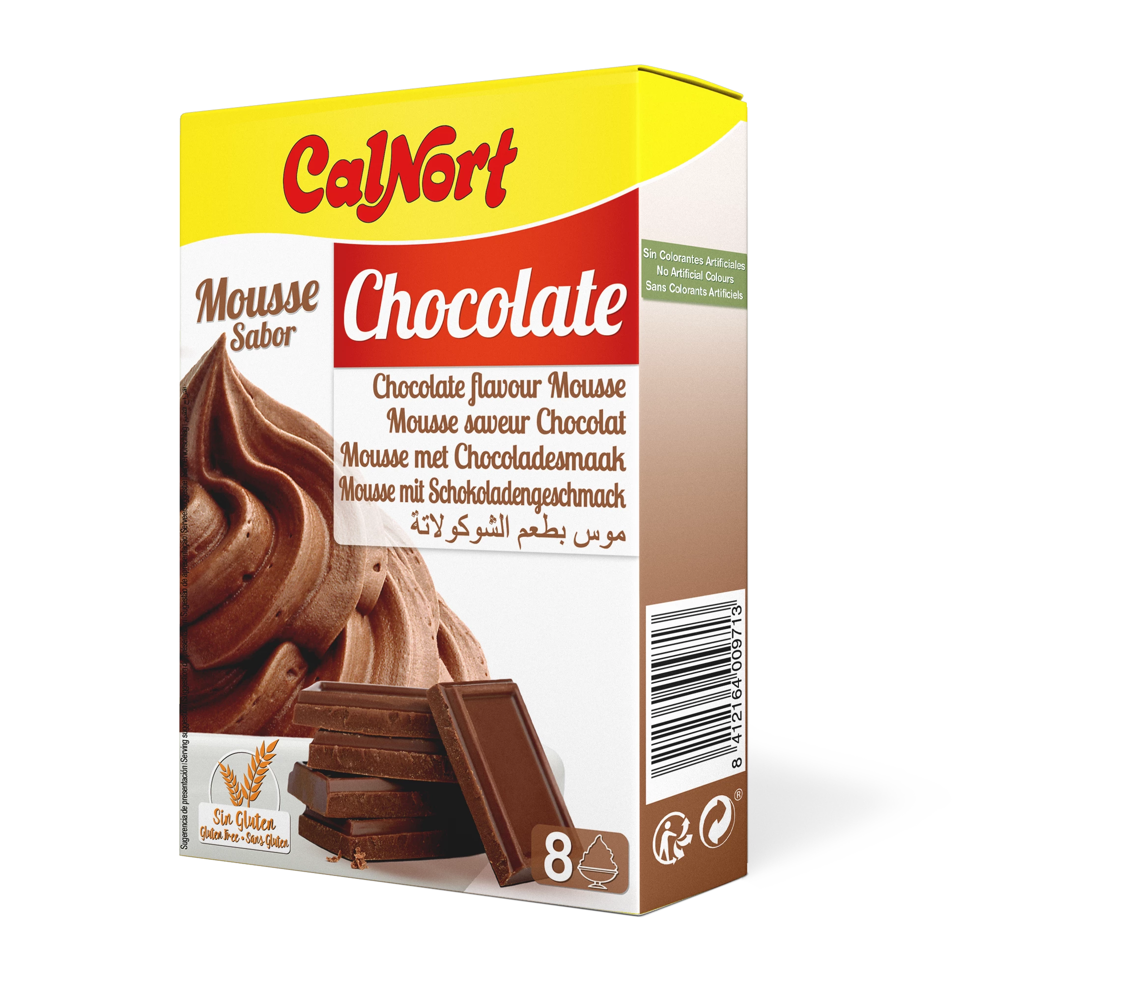巧克力慕斯准备 2 X 70 G - CALNORT