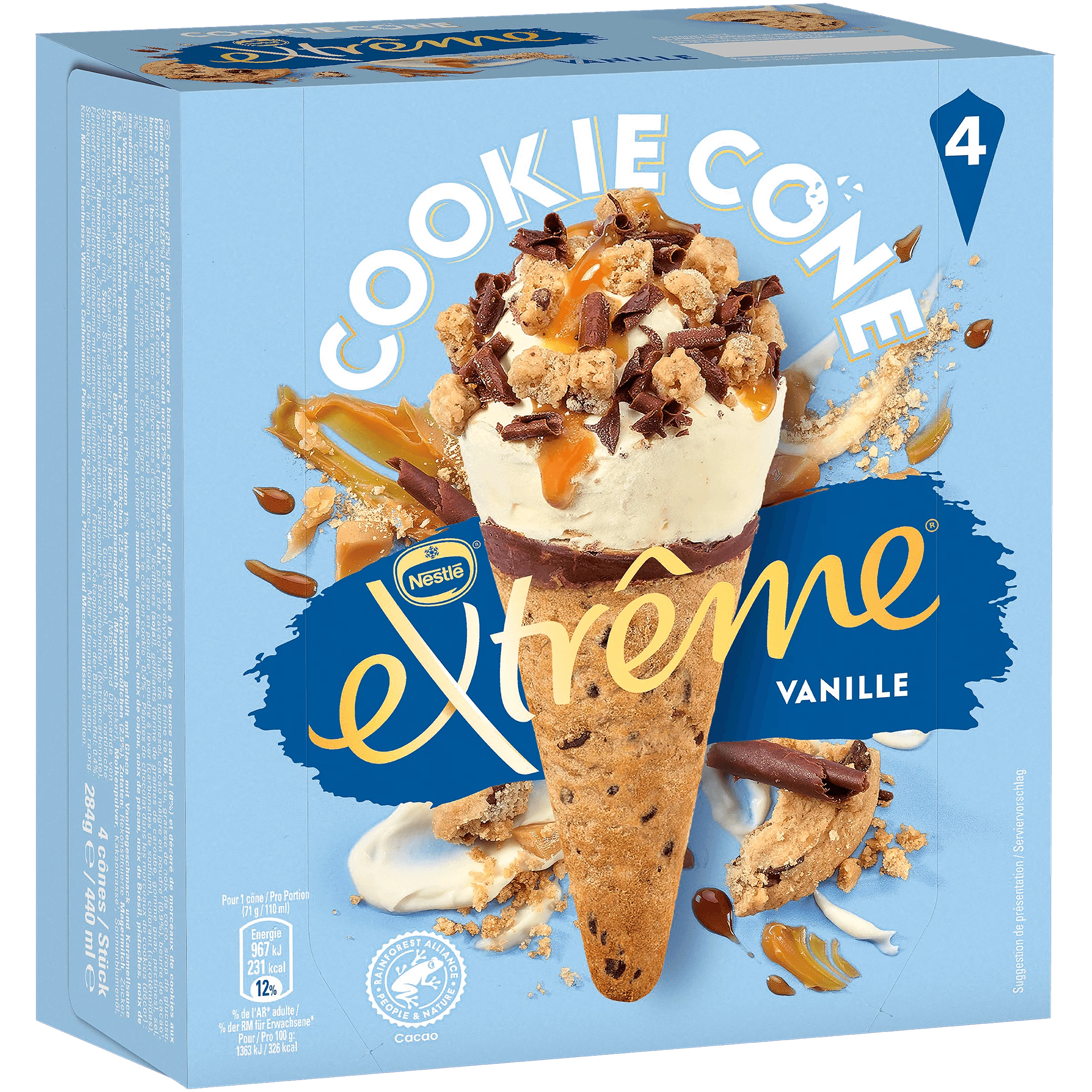 Bánh quy Cone Vanille X4 284