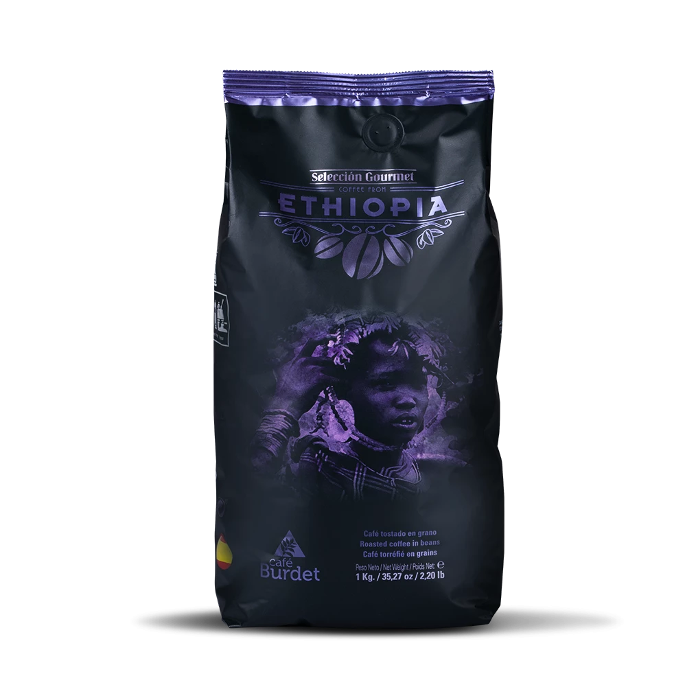 Кофе в зернах Selection Gourmet Эфиопия обжаренный 1 кг - BURDET