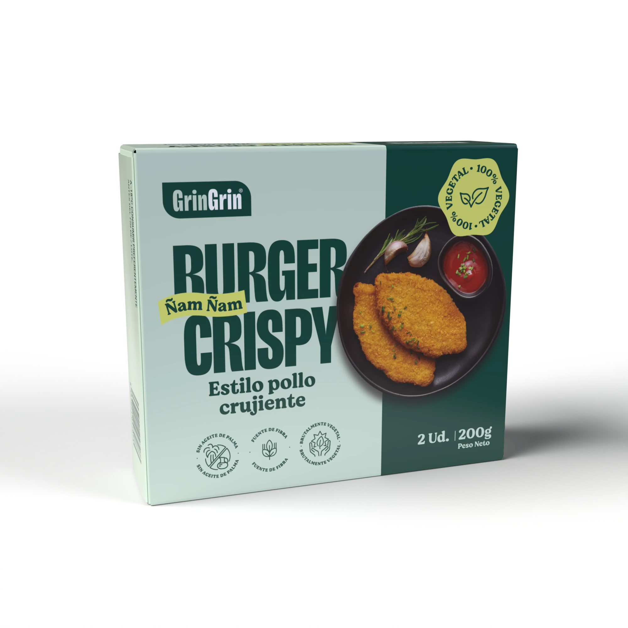 Crispy Burger (2 Burgers of 100 Gr) - Gringrin