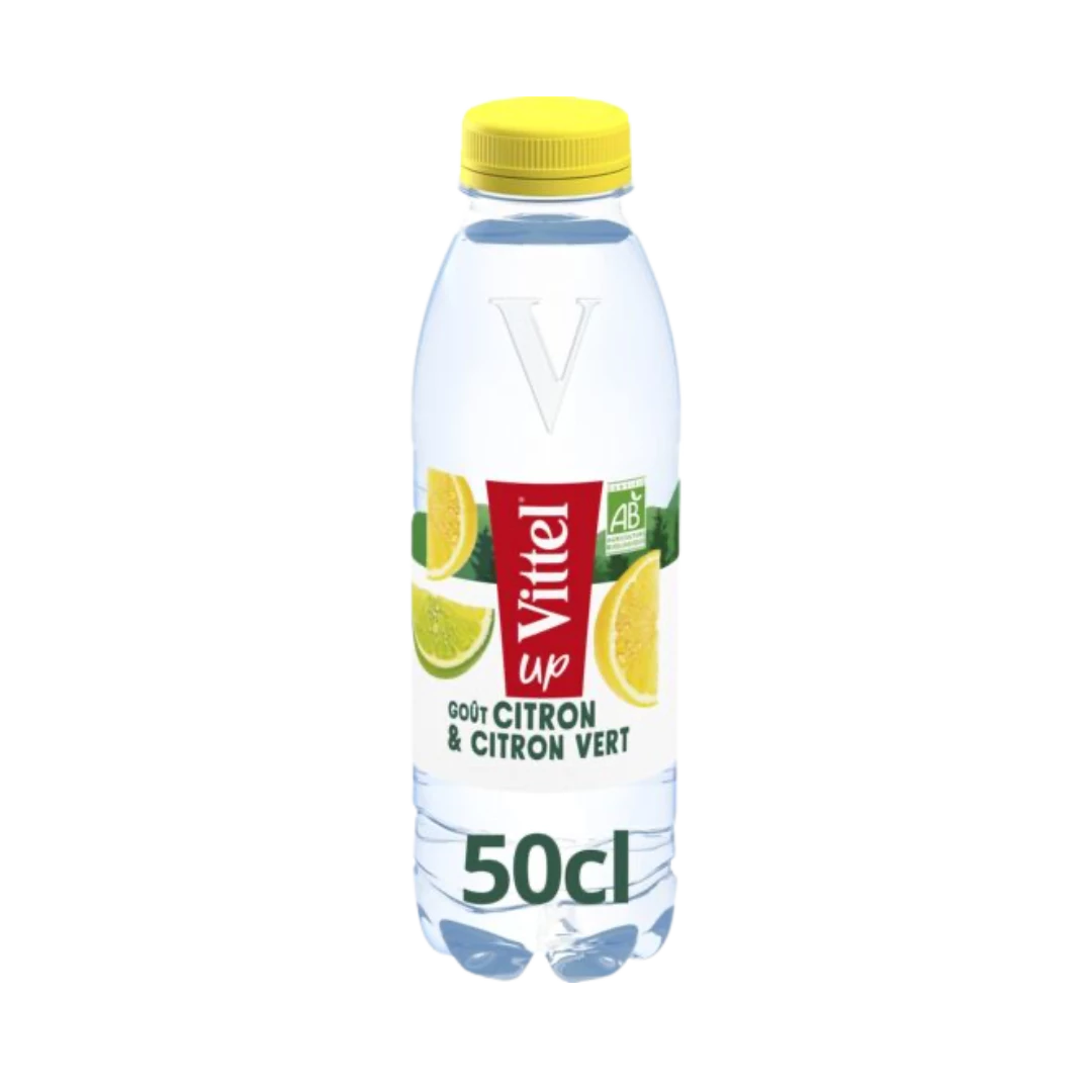 Mineralwasser Up 50cl Pet Lemon Lime Bio - VITTEL