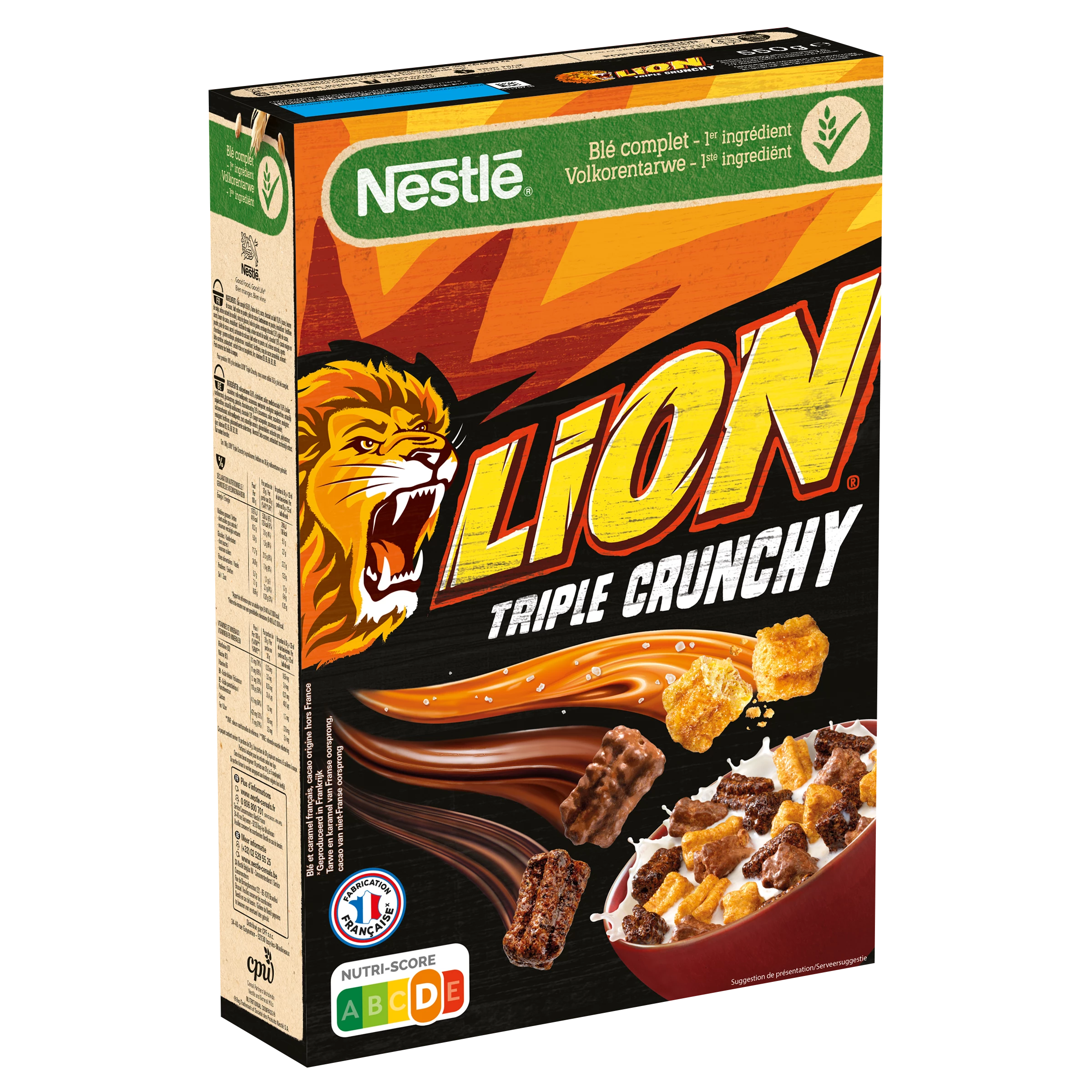 Lion Triplo Cereale Croccante 550g - NESTLE
