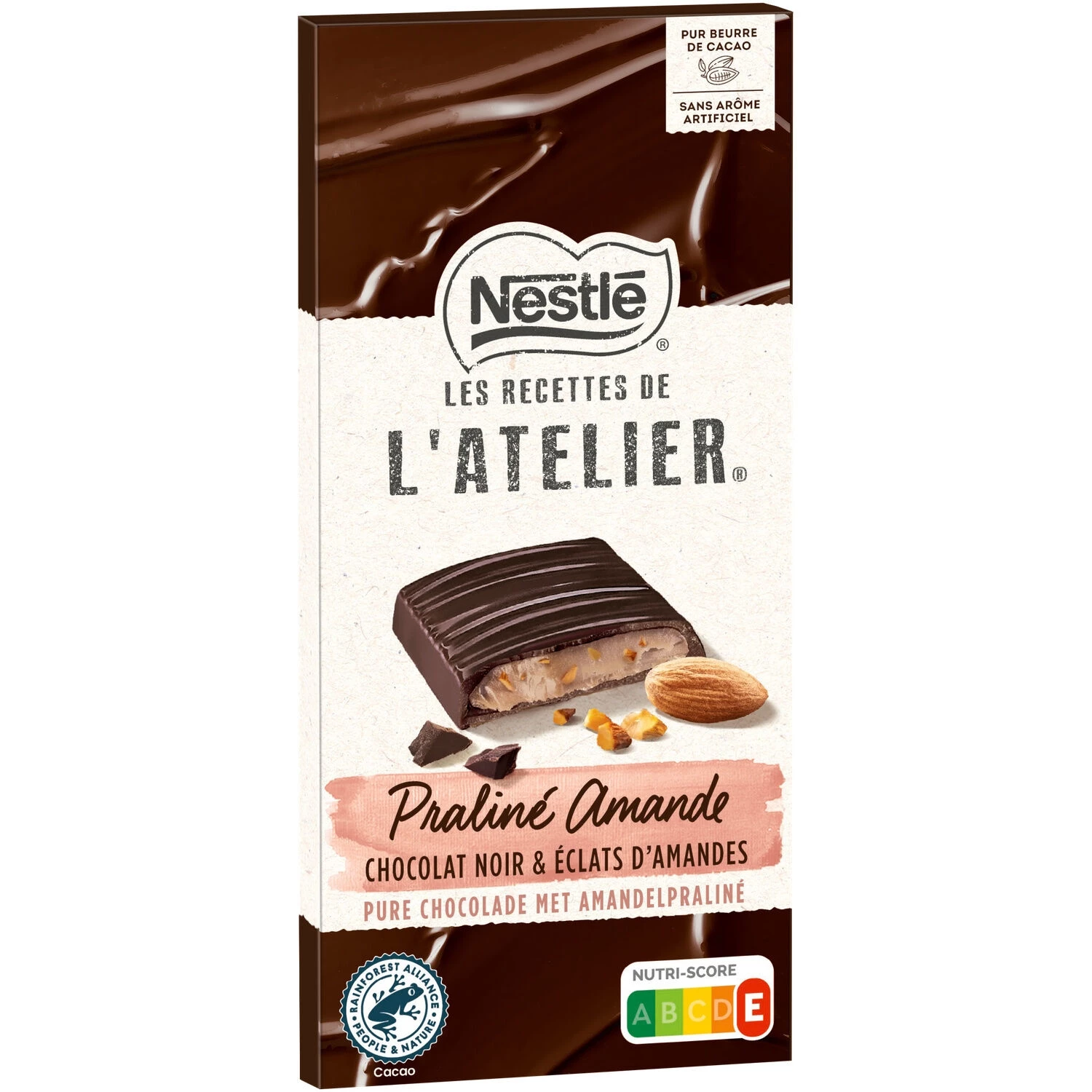 Tablette De Chocolat Ganache Praliné Amande 144g - Nestle