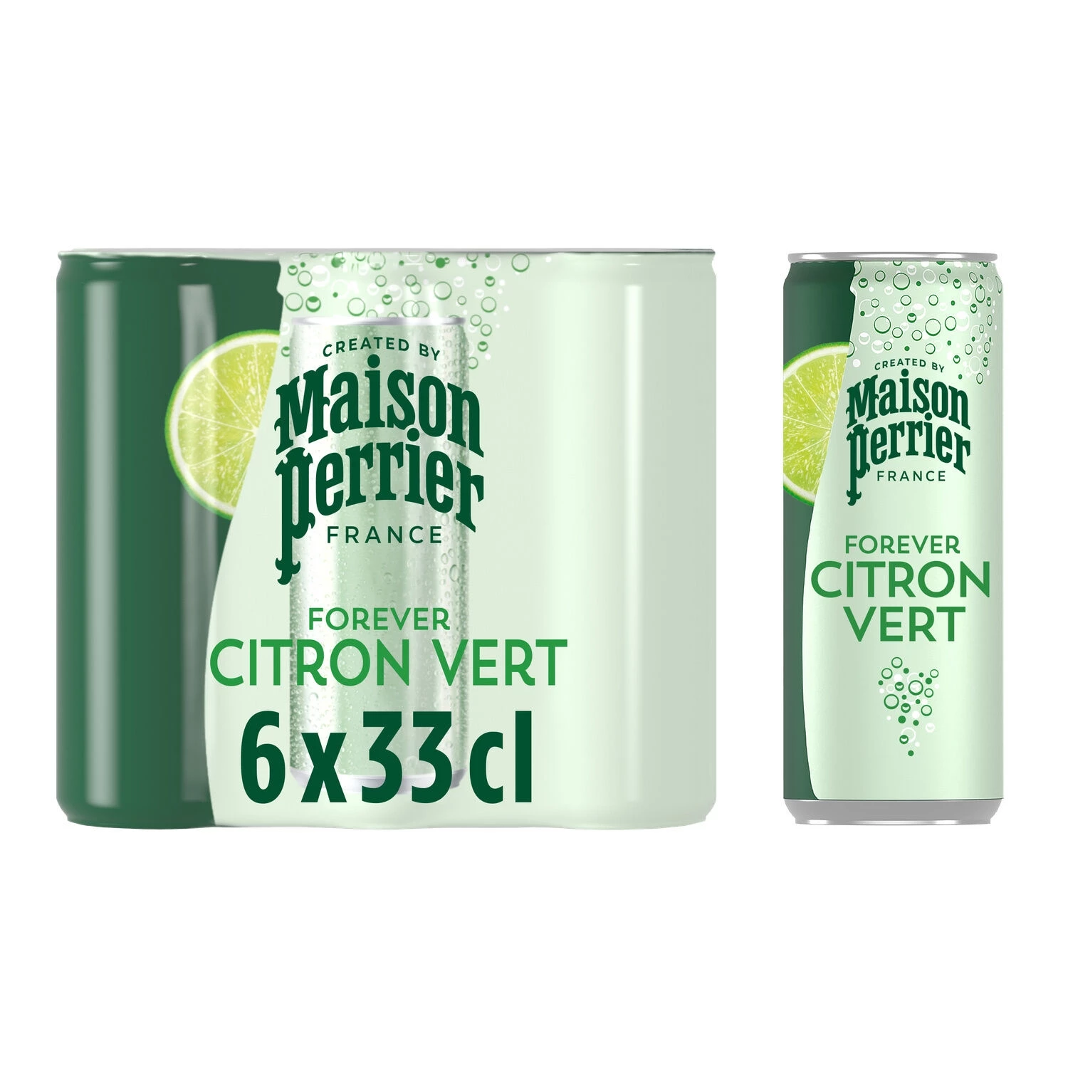 Boisson Gazeuse Aromatisée Citron Vert 6x33cl - Perrier