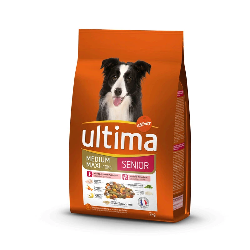 Senior dog food with chicken 2 kg - ULTIMA