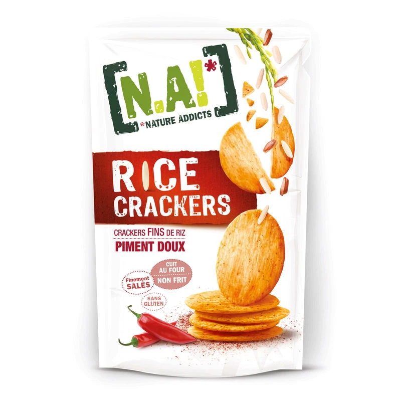 Rice Cracker saveur Piment Doux 70g - Natural Addicts