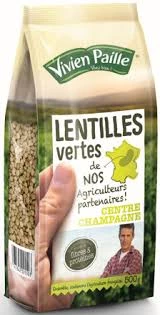 Green lentils from our farmers 500g - VIVIEN PAILLE