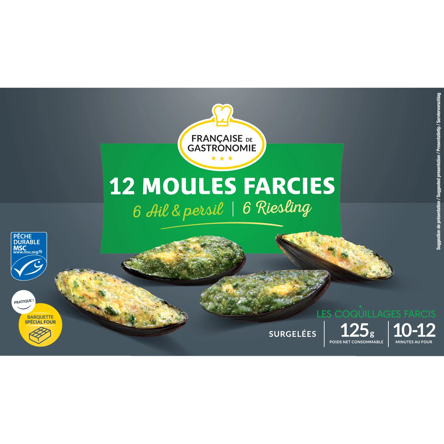Moules farcies ail & persil / riesling x12 - FRANÇAISE DE GASTRONOMIE
