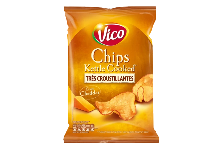 Chips kettle cooked cheddar 120g - VICO