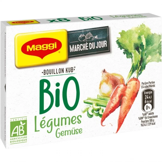 Organic vegetable broth x8 - MAGGI